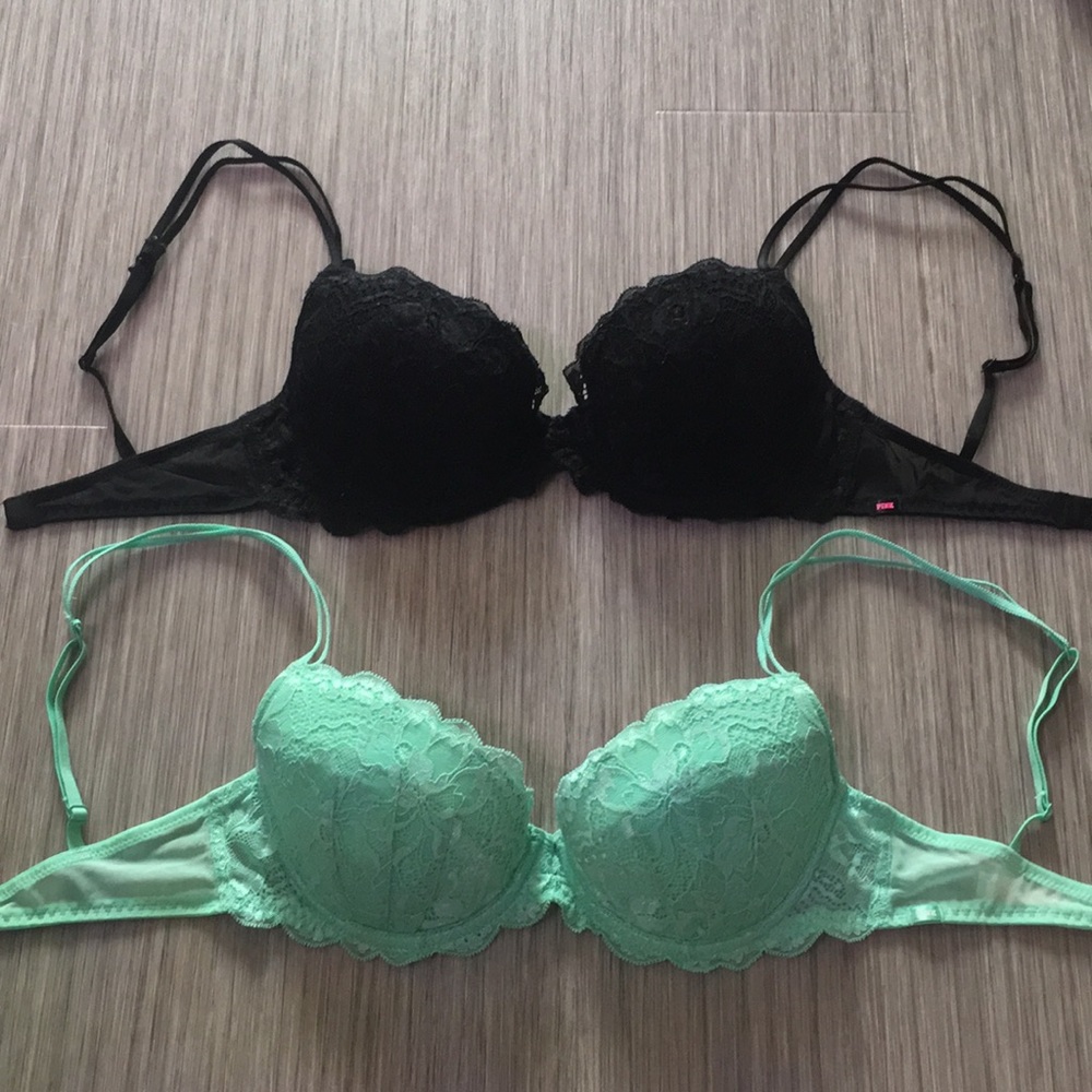 Victoria’s Secret lace demi bras - 32D